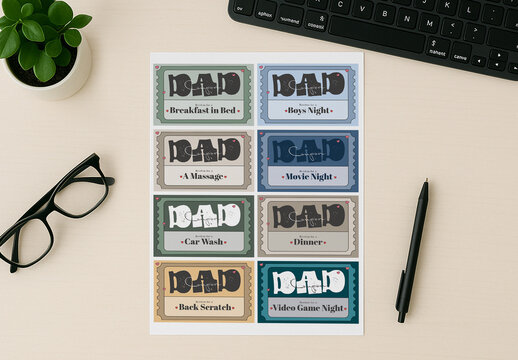 Fathers Day Coupon Book