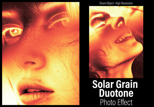 Solar Grain Duotone Photo Effect