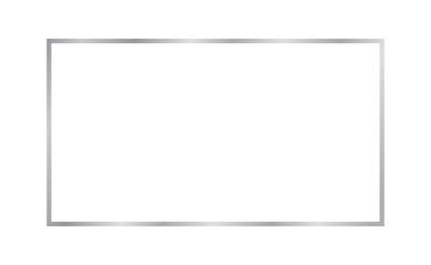 Obraz premium Silver metallic rectangular frame