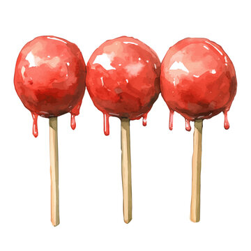 Dango, illustration watercolor artwork with subtle gradients and elegant contours, isolated on a white background.