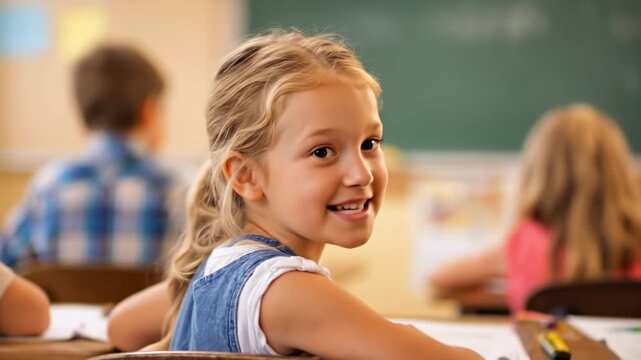 Children Returning to School After Summer Vacation