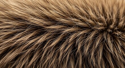 Fototapeta premium A close-up of a brown fur texture