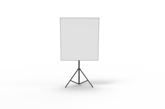 White board on tripod for presentation