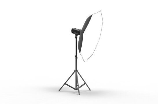 Studio lighting equipment with softbox