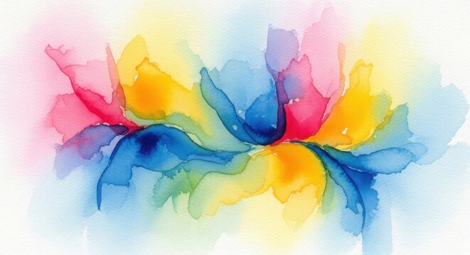 Abstract Colorful Alcohol Ink Art Background isolated on Transparent Background