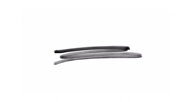 Hand drawn horizontal line scratch