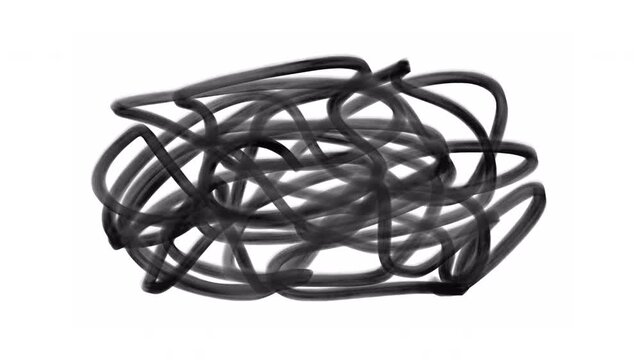 Hand drawn random scribble doodle