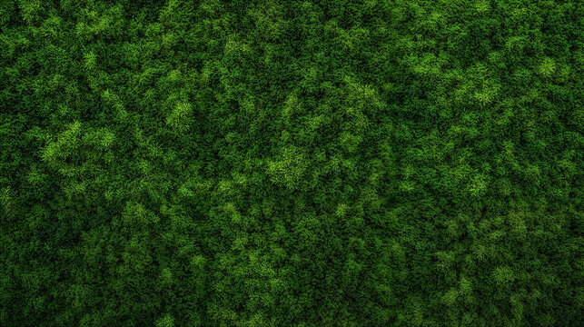 Dense green forest covering rolling hills, natural eco landscape texture symbolizing sustainability