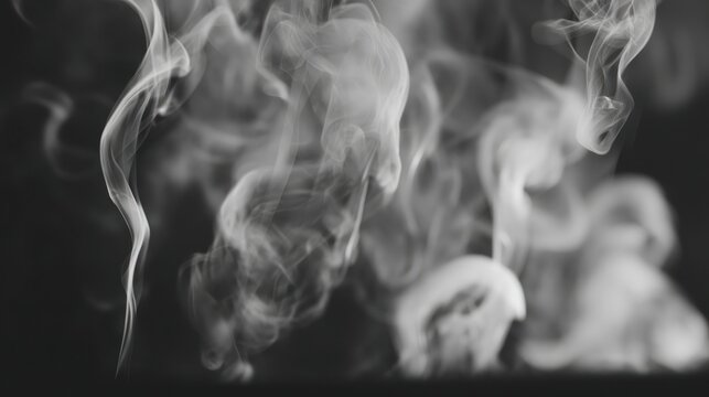 Abstract wispy smoke against a dark backdrop suggestive of movement and change