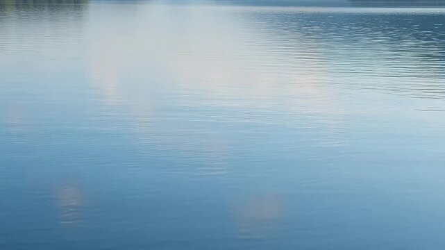 blue water reflection