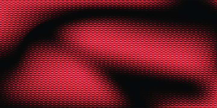Red and black 3D tiled pattern background. Diamond grid texture with smooth center shadow fade, modern digital backdrop