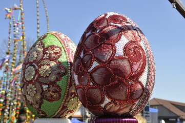 Jarmark Wielkanocny, ozdoby świąteczne, tradycja wielkanocna w Polsce i Europie.  © Albin Marciniak