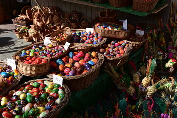 Jarmark Wielkanocny, ozdoby świąteczne, tradycja wielkanocna w Polsce i Europie.  © Albin Marciniak