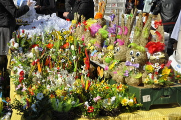 Jarmark Wielkanocny, ozdoby świąteczne, tradycja wielkanocna w Polsce i Europie.  © Albin Marciniak