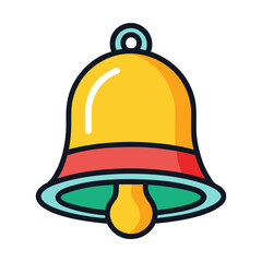 Fototapeta premium Download yellow bell vector illustration for notification alert reminder icon graphic design use cases