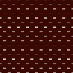 Seamless surface pattern with strokes. Repeated broken horizontal lines. Dashes motif. Simple geometric ornament. Hatched minimalist wallpaper. Modern abstract background with stitches. Vector © funkyplayer