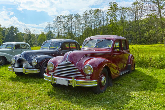Beautiful German classic cars, rare post-war models from the German Democratic Republic whose brands no longer exist.