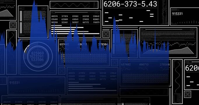 Incoming data driving blue wave rising shifting settling while gauge codes updating for analytics