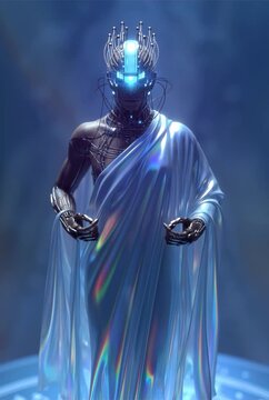generated animation. Mystical Ascension