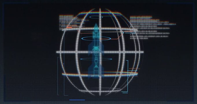 System booting starting wire globe scanning rocket schematic adding tags for aerospace launch check