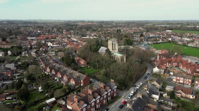 Aerial Video of Cottingham Hull UK.Cottingham is a large village and civil parish in the East Riding of Yorkshire, England. It lies 4 miles (6 km) north-west of the centre of Kingston upon Hull.