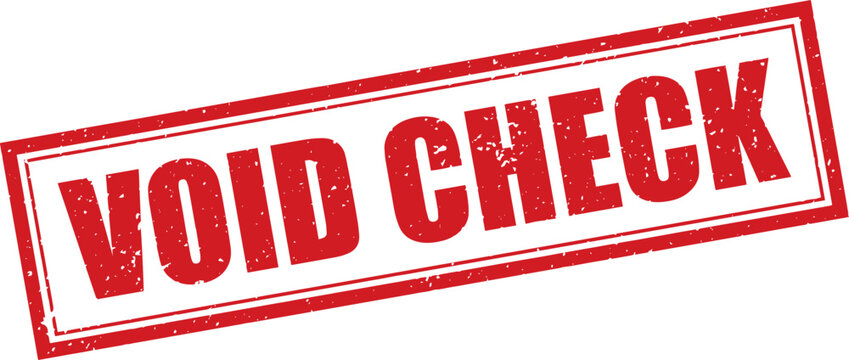 Red Void Check Rubber Stamp Sign Mark Word Text Written in Grunge Vector in Grunge Border in Transparent Background, Svg, Png