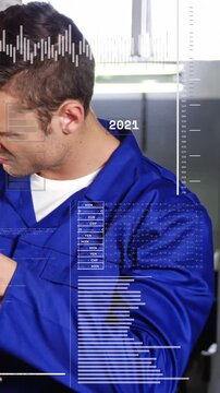HUD overlay appearing triggers tech shifting head and shoulder tracking timeline years for repair