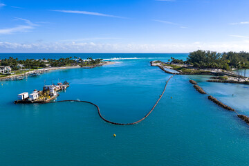 aerial view of dredging pipeline © Bruce