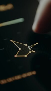 Radar chart, spider graph mapping data points across multiple axes