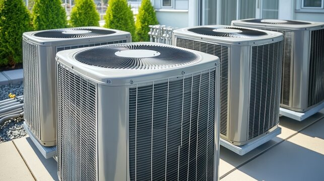Outdoor air conditioning units hvac system