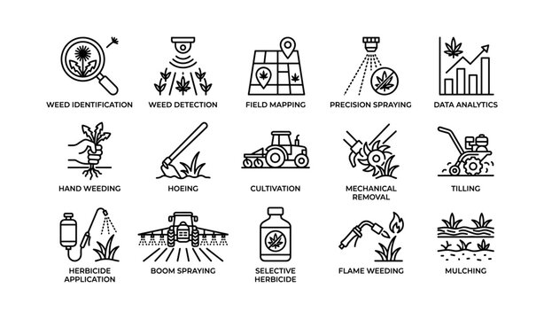 Agricultural techniques for weed management and precision agriculture tools