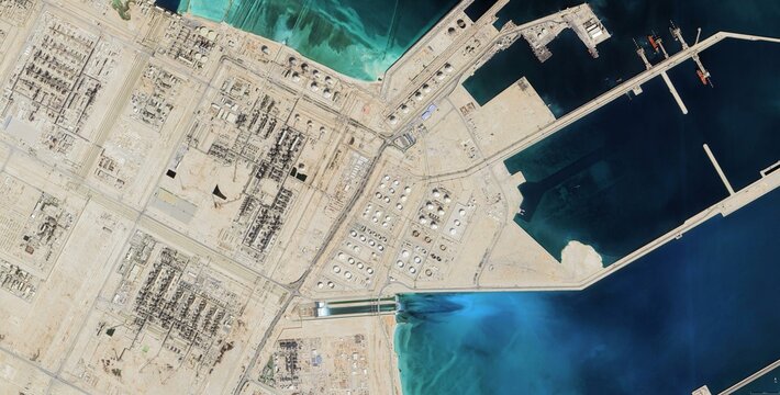 Ras Laffan Qatar Energy Port Satellite Image