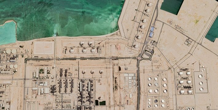 Ras Laffan Qatar Energy Port Satellite Image