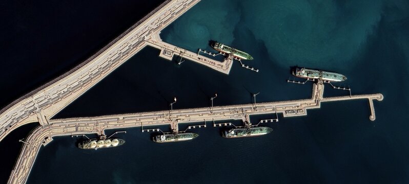 Ras Laffan Qatar Energy Port Satellite Image