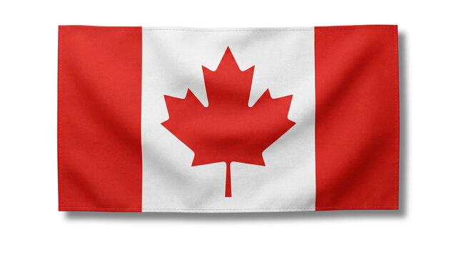canadian flag waving.