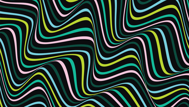 Abstract backgrounds with colorful wavy design. Wavy lines, textured background
