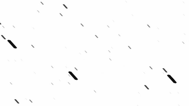 falling meteorites rain video with white background. streaks of light fall like rain against black. 4K animated shooting star for cinematic motion graphics, overlays, Meteor rain falling animation