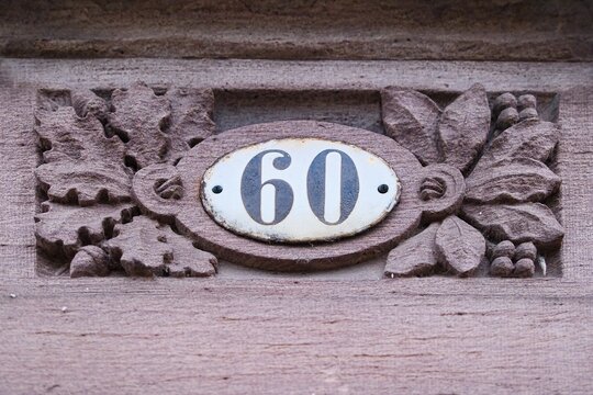 Nummer Zahl Ziffer 60 f&uuml;r Geburtstag oder Jubil&auml;um