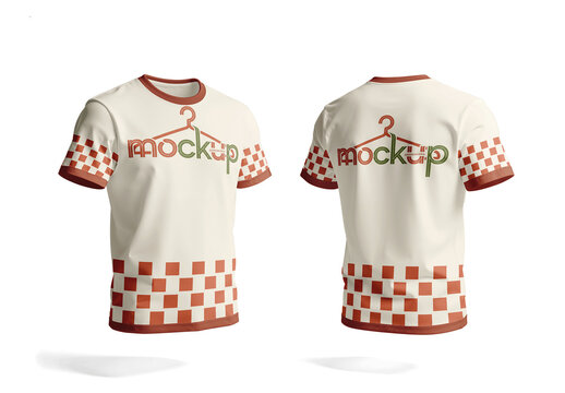 T Shirt Mockup Classic Front And Back
