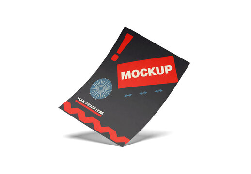 Letterhead Mockup A Paper At Isometric Angle