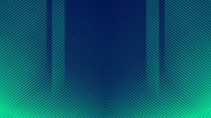 Obraz premium Clean technology background design with elegant symmetric geometric diagonal glowing neon lines chevron pattern illustration
