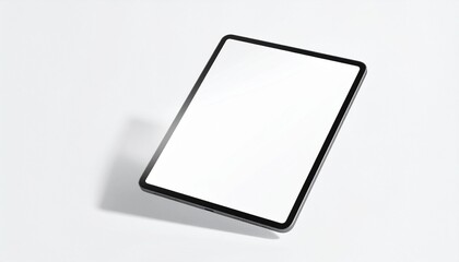 Naklejka premium Modern digital tablet device with a blank white screen, perfect for showcasing apps and content