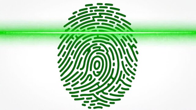 Digital fingerprint scan for secure access and biometric identification technology