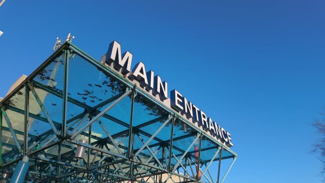 March 11, 2026 - Victoria General Hospital VGH main entrance sign and glass canopy