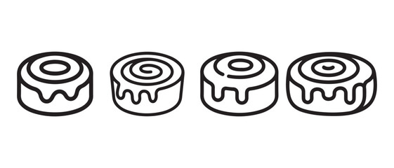 Set of sushi rolls with chopsticks flat design vector illustration. © CreatetiveDesignX