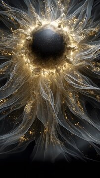 Zhen Hexagram, Mao Month Vitality, I-Ching Visualization, Golden Light, Spring Thunder Sprout
