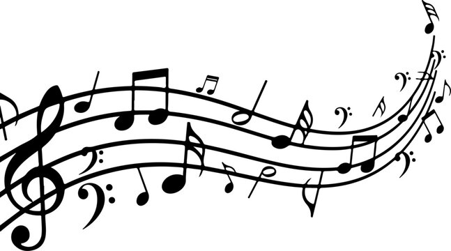 Set of music notes and symbols vector