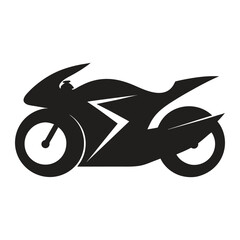 Fototapeta premium Carbon Fiber Superbike Silhouette Racing Vector White Background
