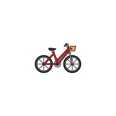 Fototapeta premium bicycle is the red