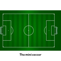 soccer field vector illustration © Alfu